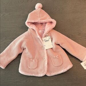 New! Mayoral Soft Pink Baby Jacket with Buttons